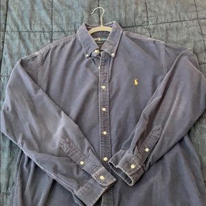 Ralph Lauren Navy Corduroy Button Down
